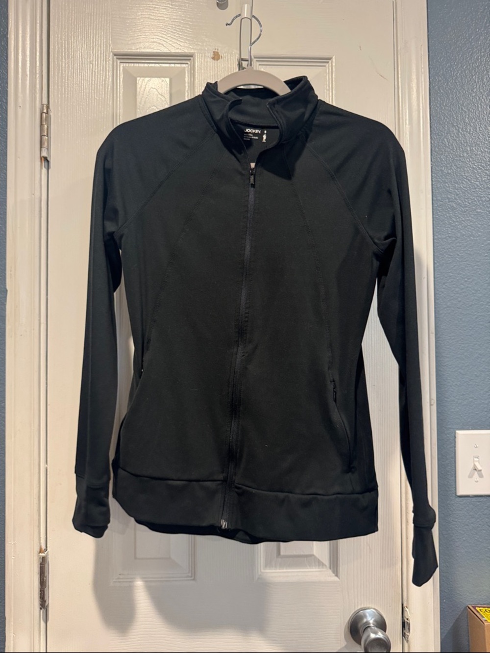 Jockey Black Full-Zip Active Jacket